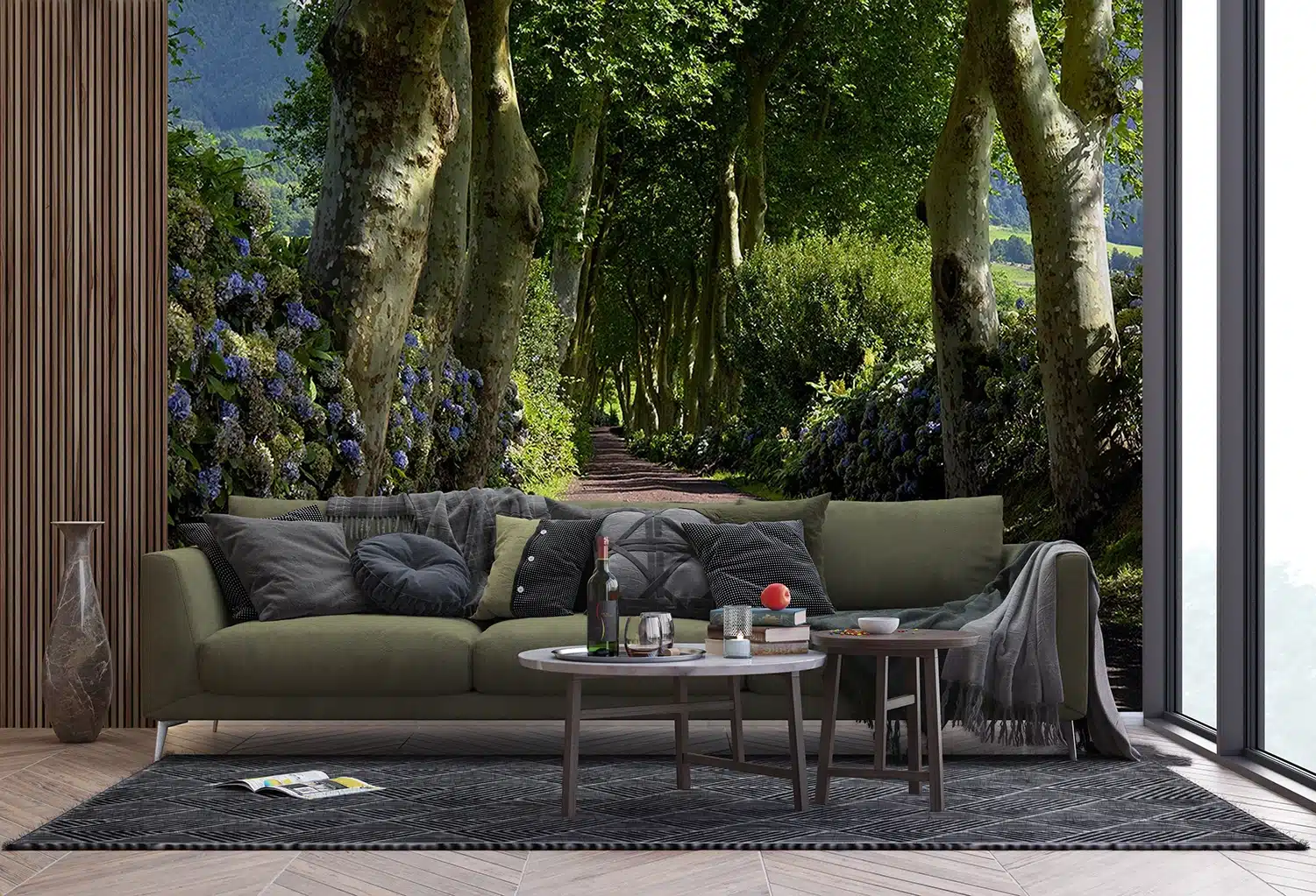 Custom Size Wall Mural Alley | Premium Non-Woven Wallpaper | FTNS2449 4