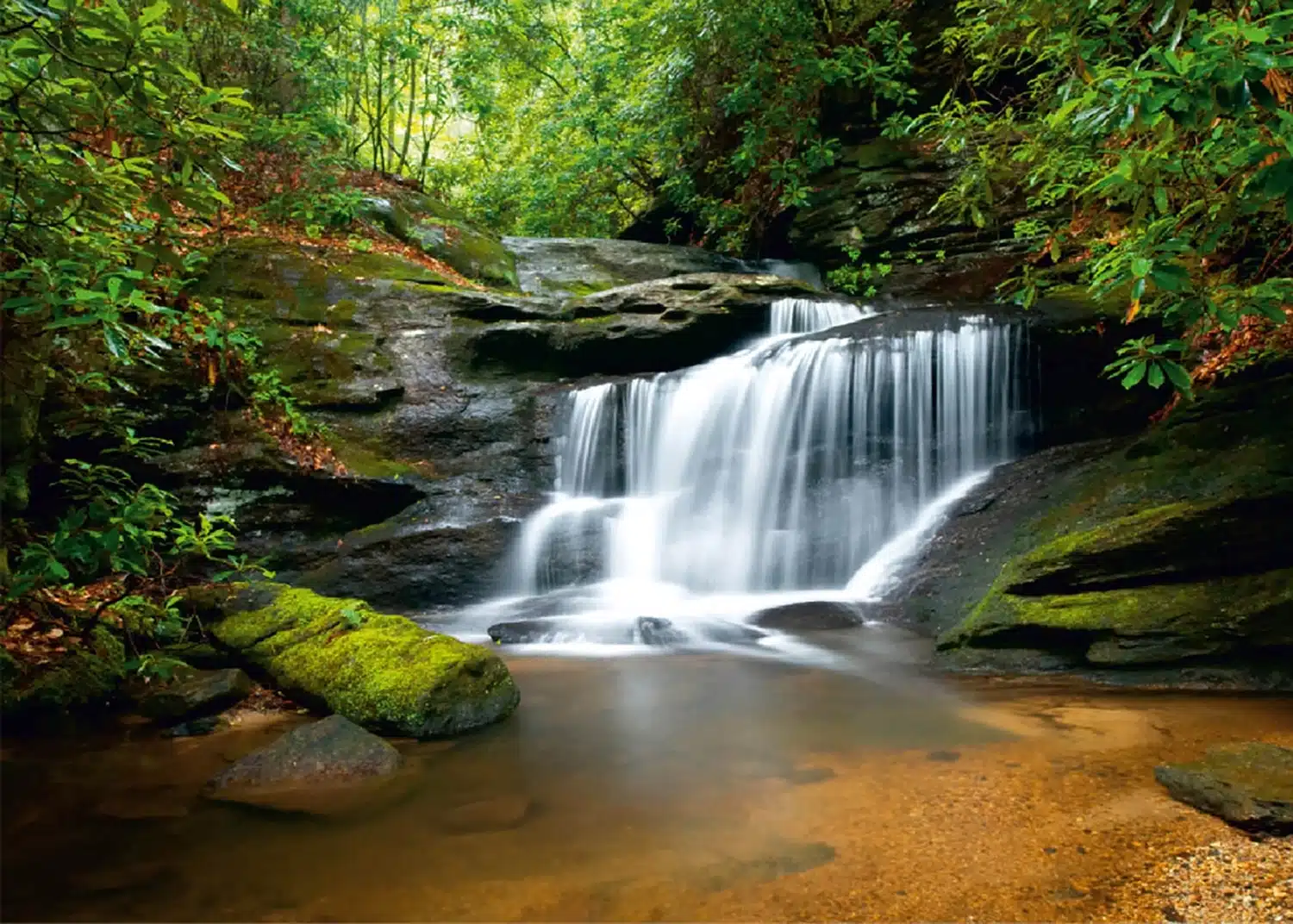 Custom Size Wall Mural Waterfall | Premium Non-Woven Wallpaper | FTNS2450