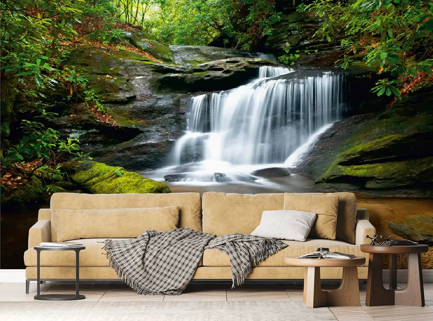 Custom Size Wall Mural Waterfall | Premium Non-Woven Wallpaper | FTNS2450 3
