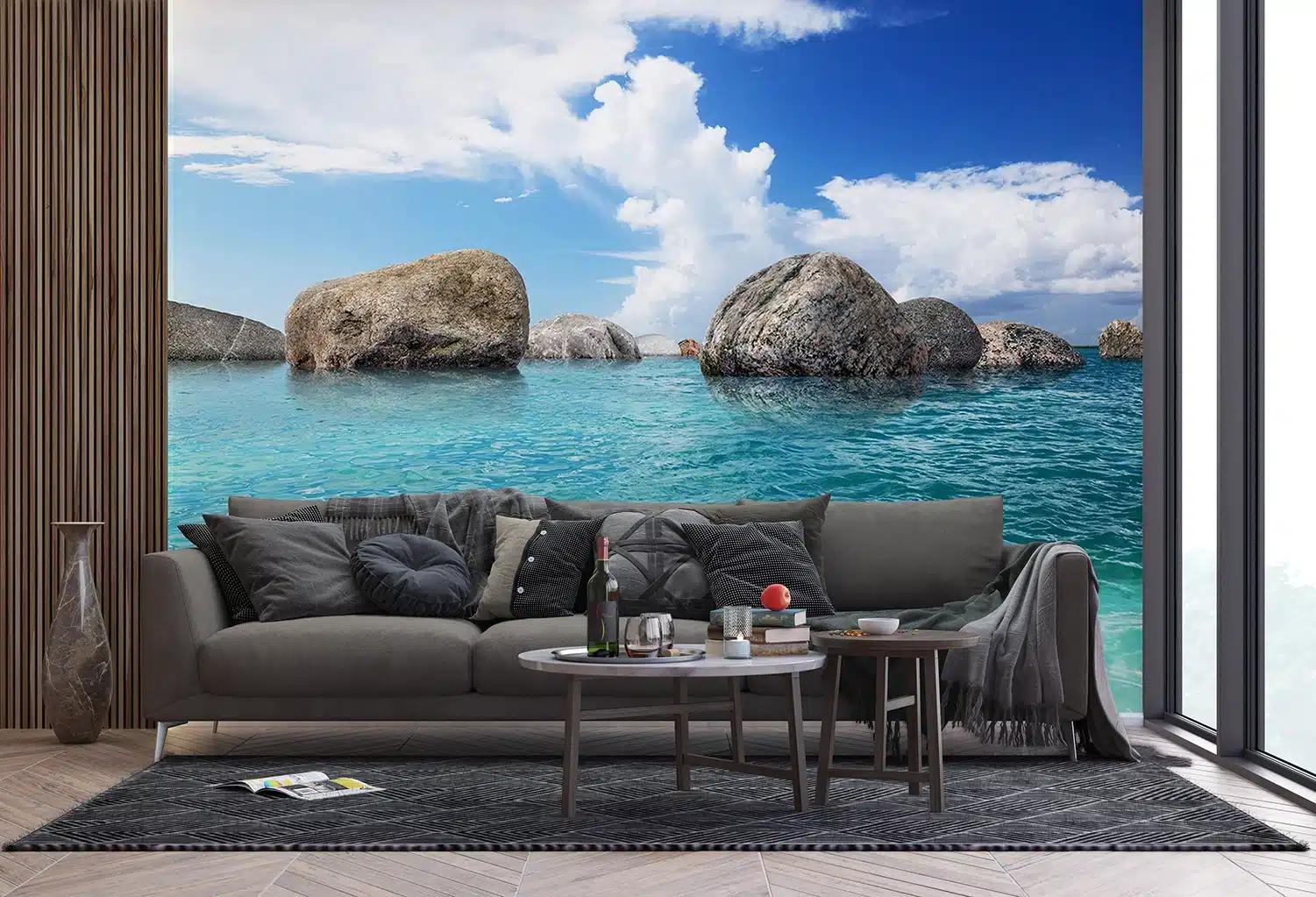 Custom Size Wall Mural Sea | Premium Non-Woven Wallpaper | FTNS2452 3
