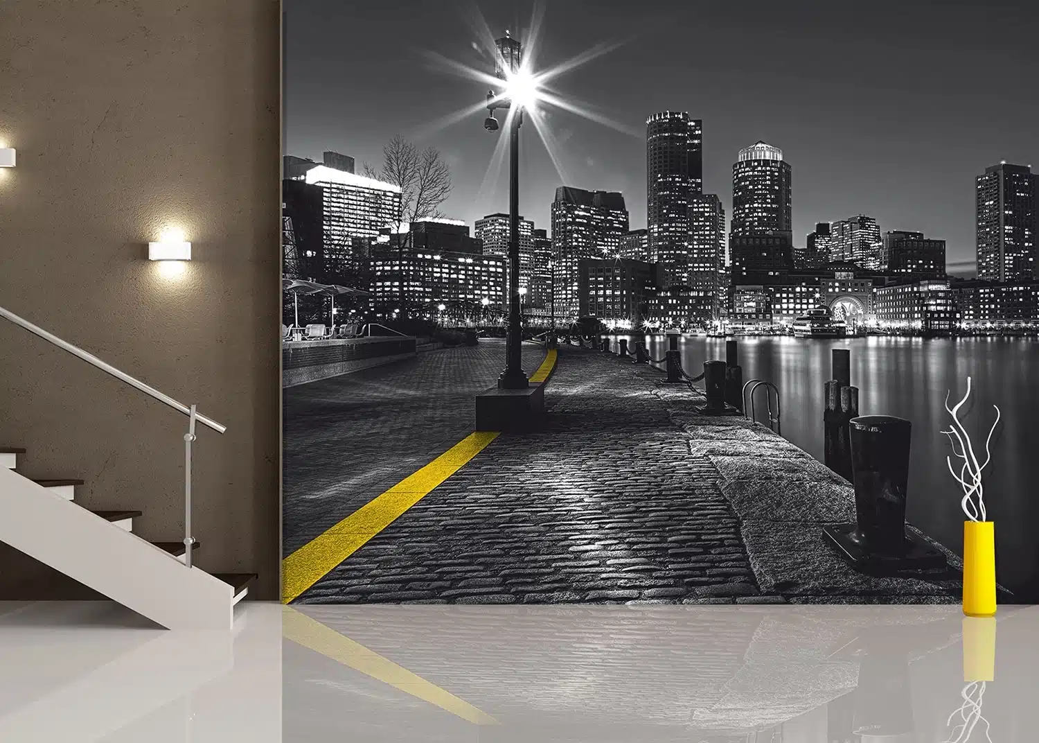 Custom Size Wall Mural Embankment | Premium Non-Woven Wallpaper | FTNS2467 3