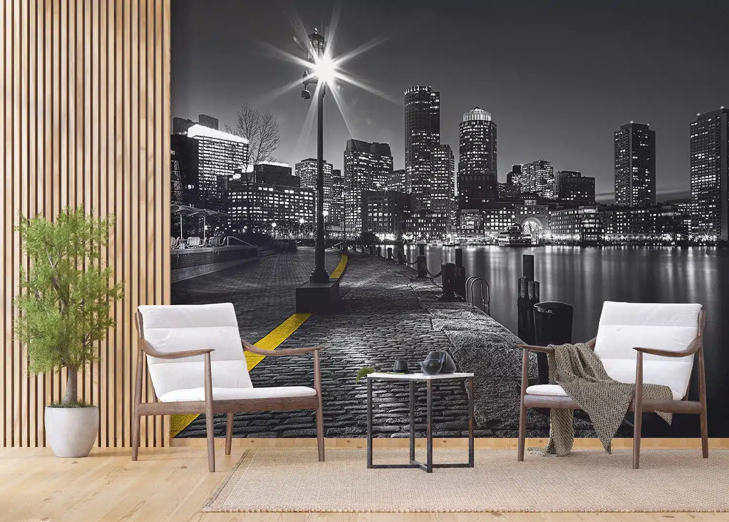 Custom Size Wall Mural Embankment | Premium Non-Woven Wallpaper | FTNS2467