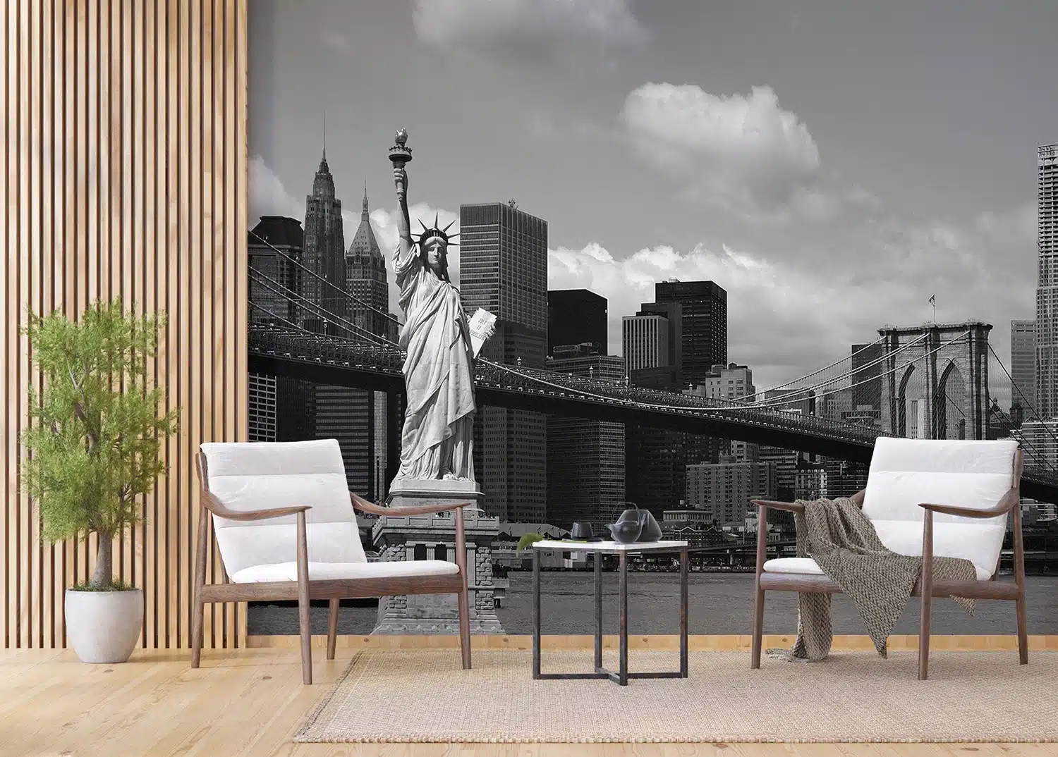 Custom Size Wall Mural Liberty | Premium Non-Woven Wallpaper | FTNS2475
