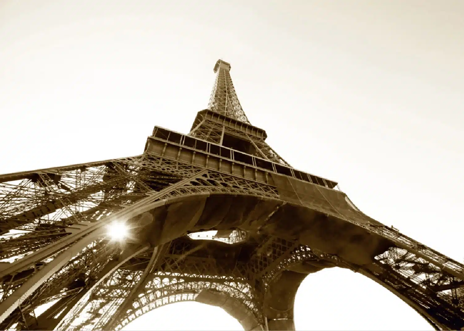 Custom Size Wall Mural Eiffel Tower | Premium Non-Woven Wallpaper | FTNS2476