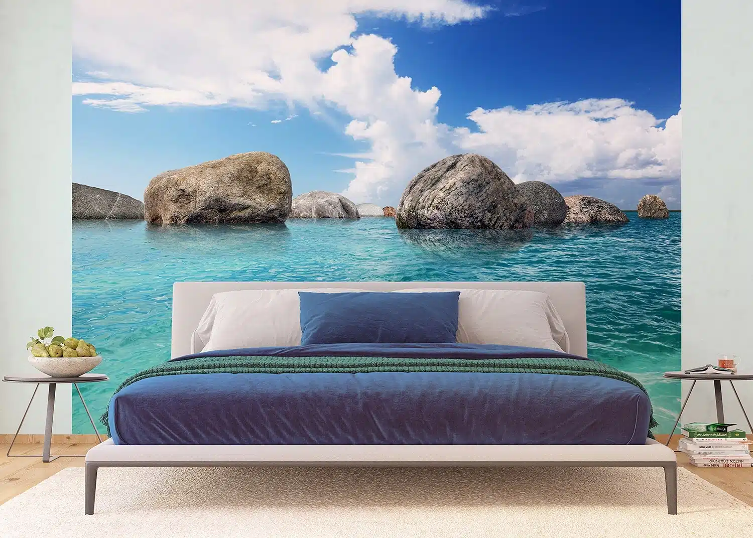 Custom Size Wall Mural Sea | Premium Non-Woven Wallpaper | FTNS2452 5