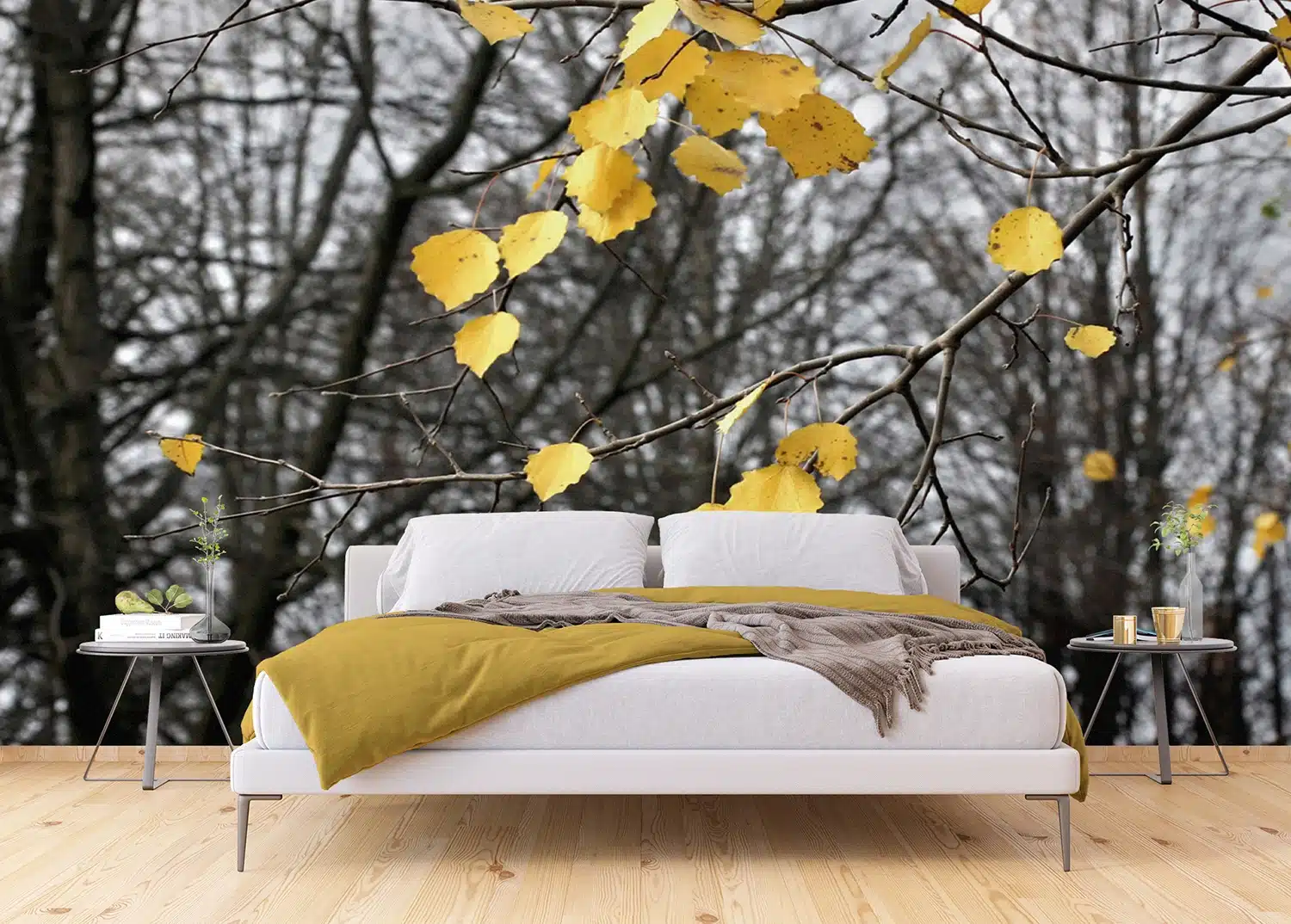 Custom Size Wall Mural Autumn Vibes | Premium Non-Woven Wallpaper | FTNXXL0317 6