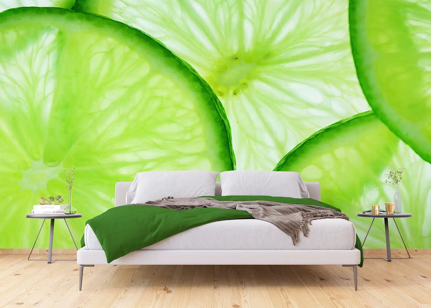 Custom Size Wall Mural Lime | Premium Non-Woven Wallpaper | FTNXXL0440 6