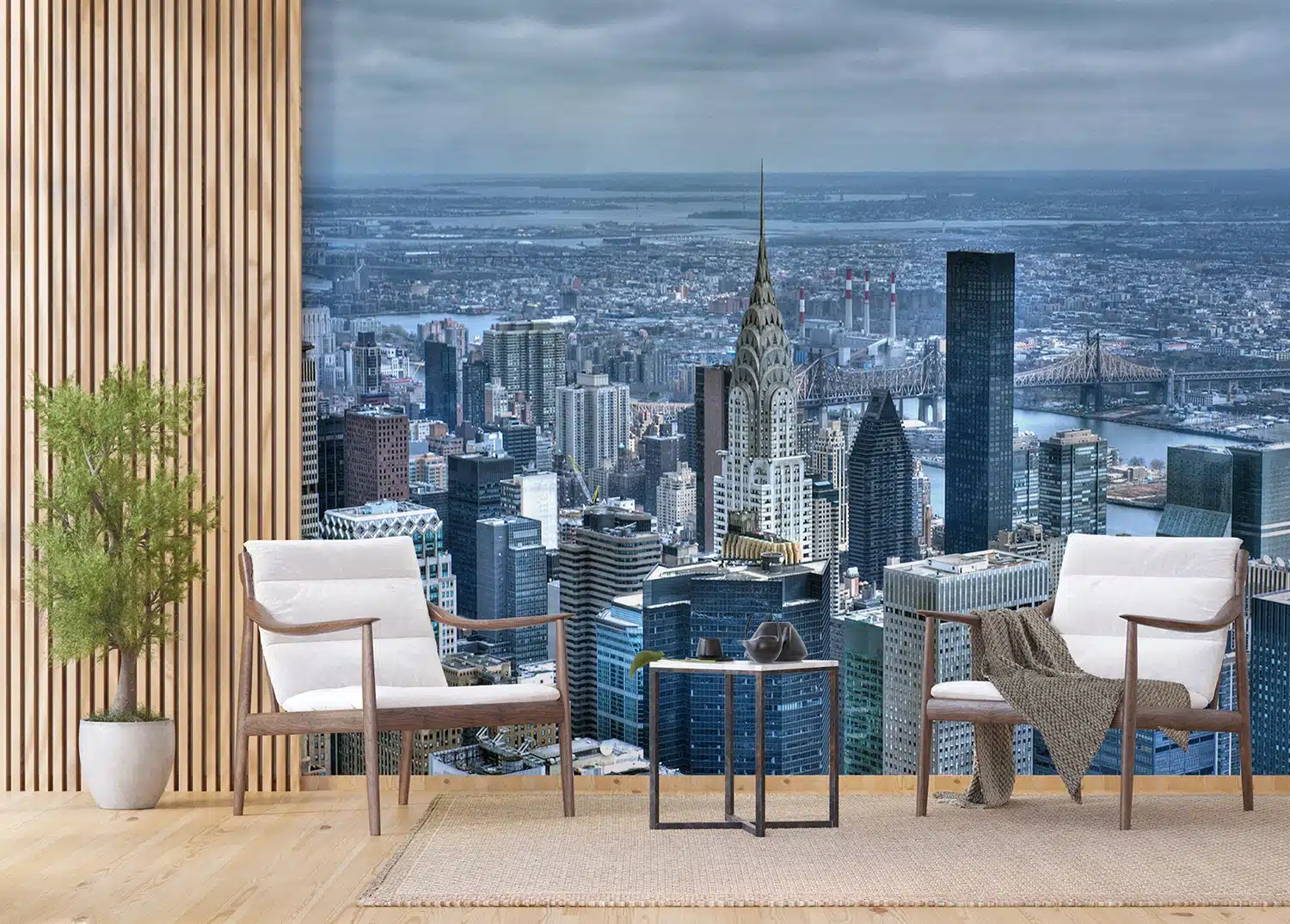 Custom Size Wall Mural City Skyline | Premium Non-Woven Wallpaper | FTNXXL1112 5