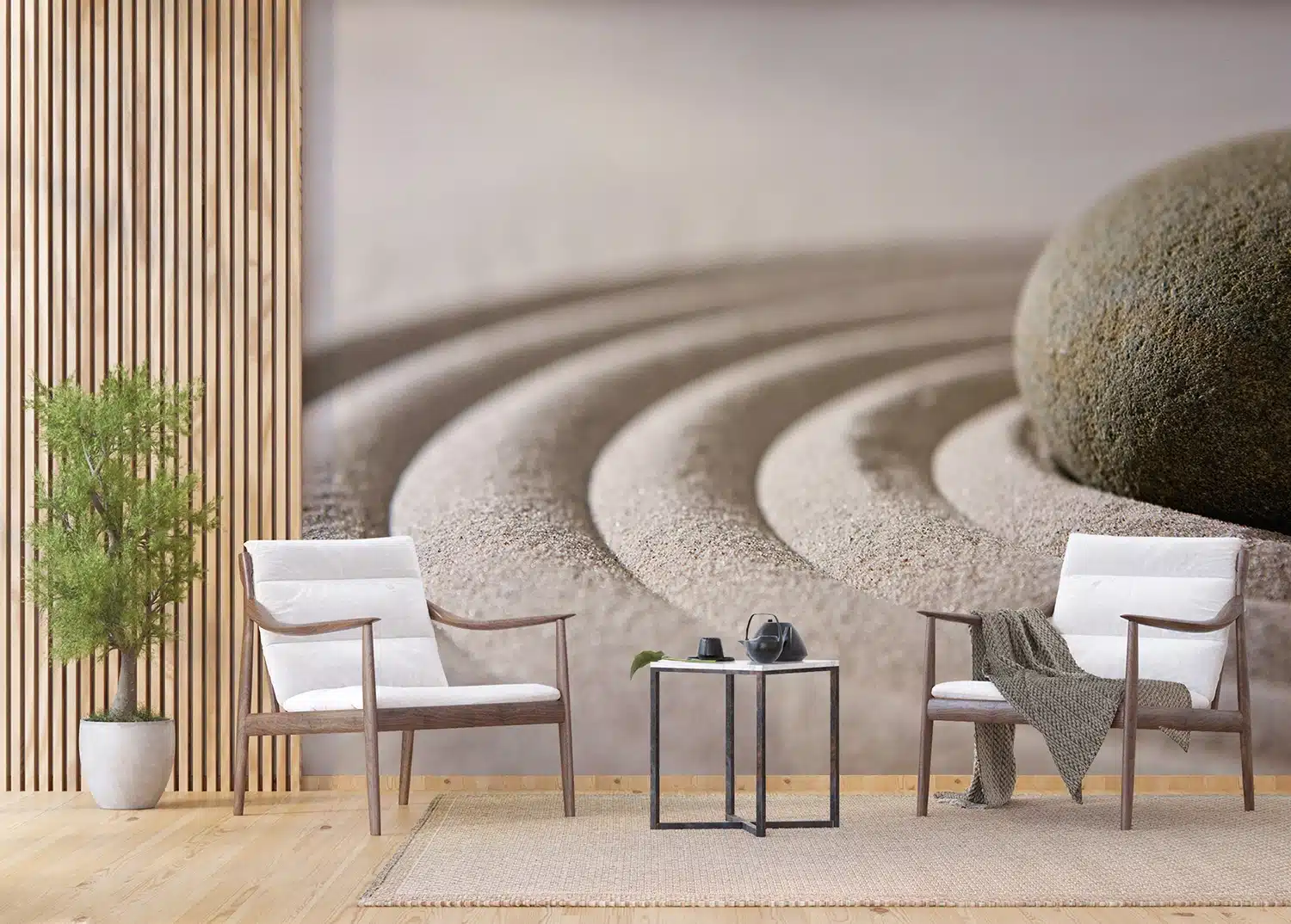 Custom Size Wall Mural Sand Stones | Premium Non-Woven Wallpaper | FTNXXL1115 4