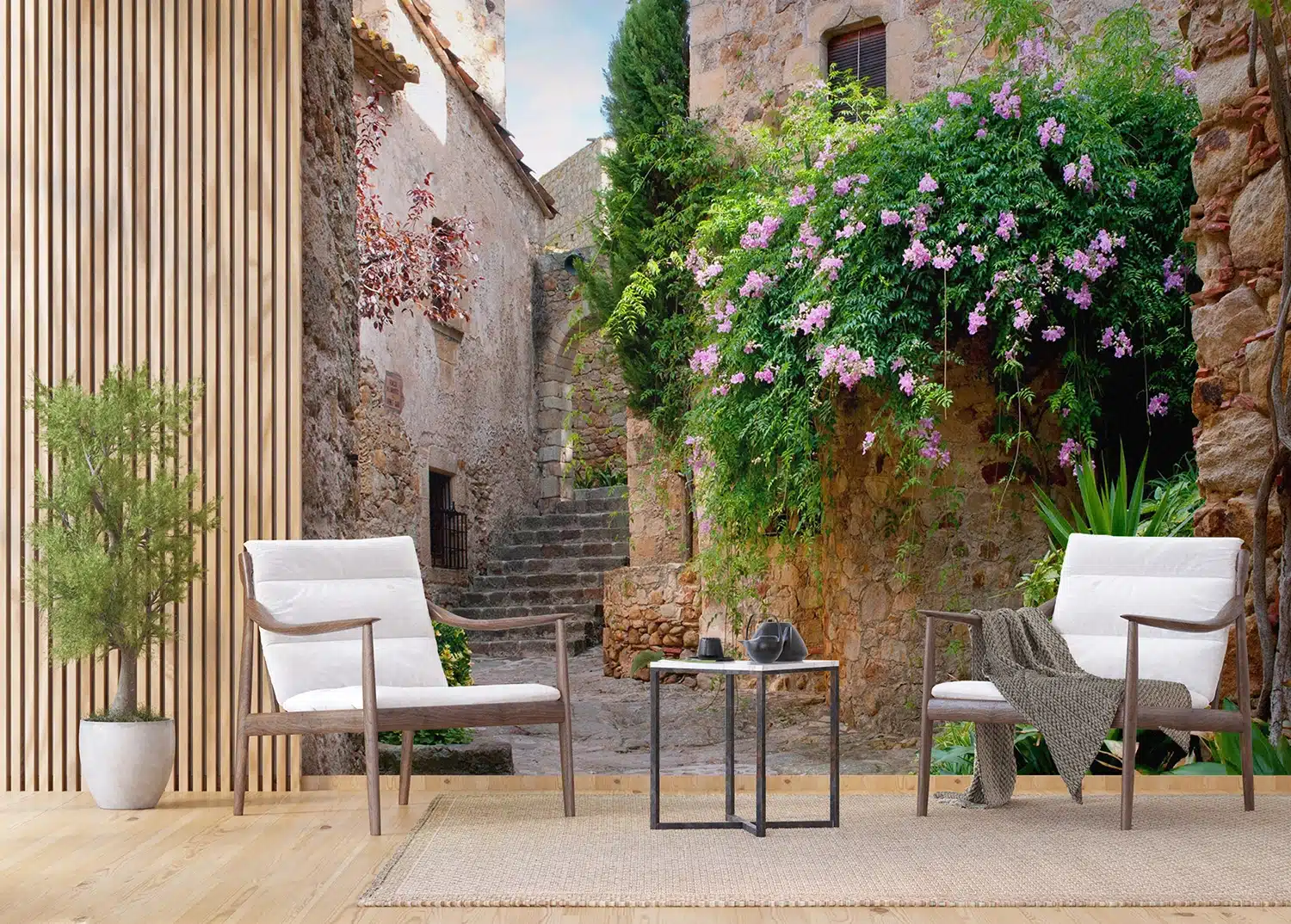 Custom Size Wall Mural Patio | Premium Non-Woven Wallpaper | FTNXXL1145 5