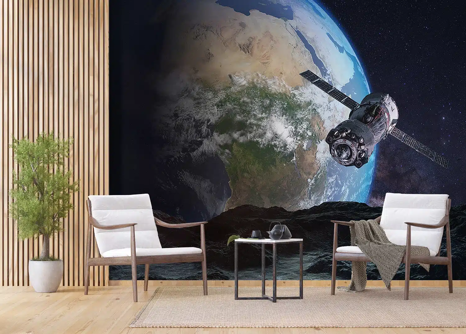 Custom Size Wall Mural Space | Premium Non-Woven Wallpaper | FTNXXL1233 5