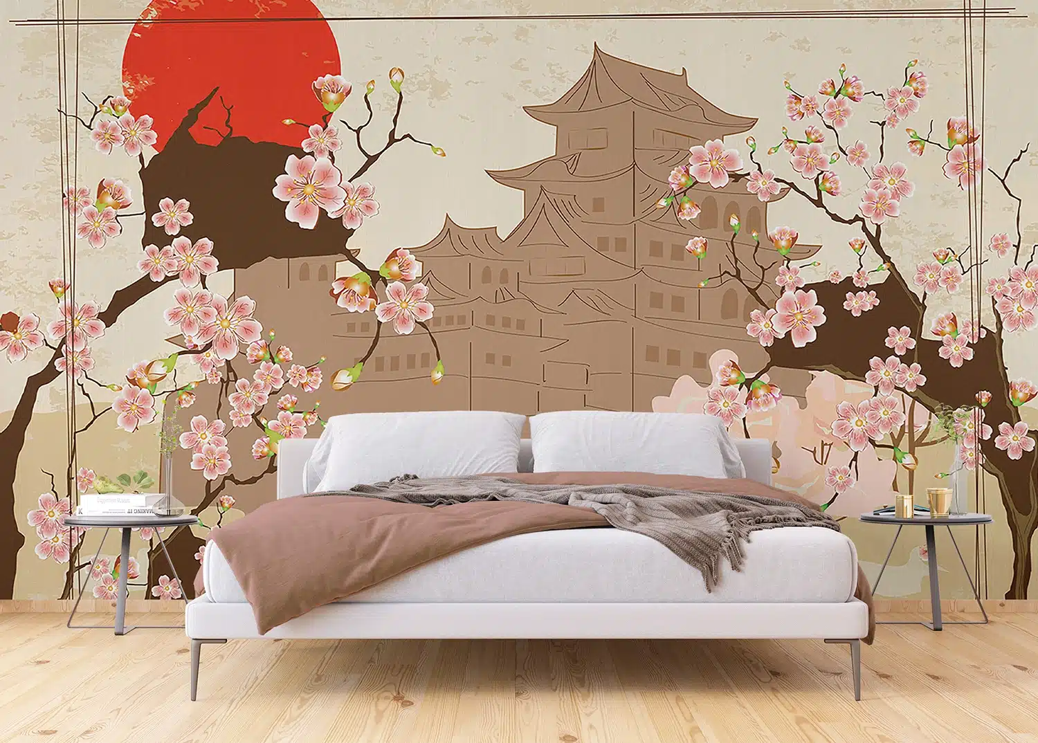 Custom Size Wall Mural Japanese Art | Premium Non-Woven Wallpaper | FTNXXL1237 5