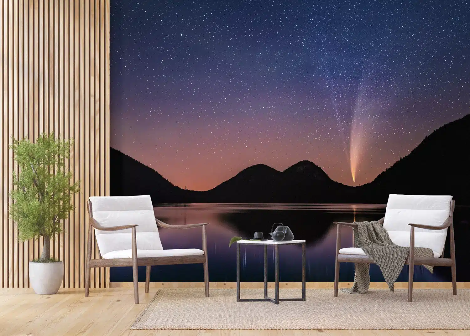 Custom Size Wall Mural Starry Sky | Premium Non-Woven Wallpaper | FTNXXL3030 5