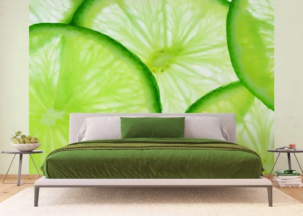 Custom Size Wall Mural Lime | Premium Non-Woven Wallpaper | FTNXXL0440 2