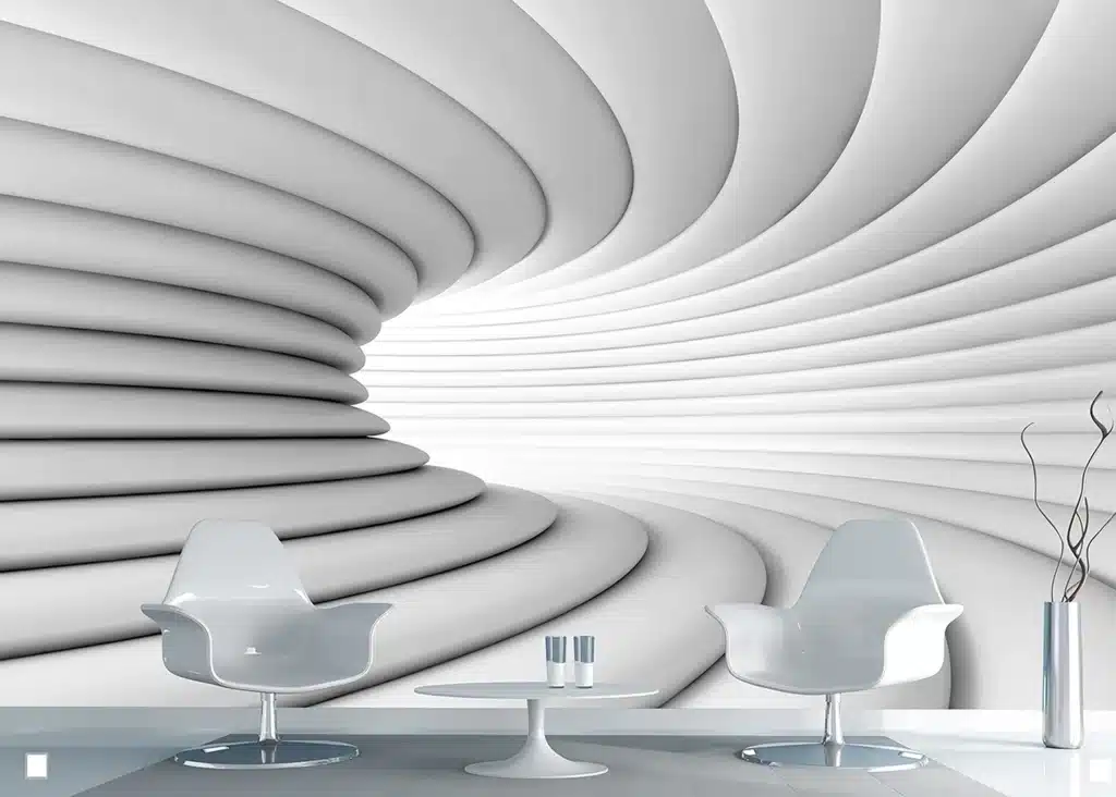 Custom Size Wall Mural Futuristic Abstraction | Premium Non-Woven Wallpaper | FTNXXL2417 2