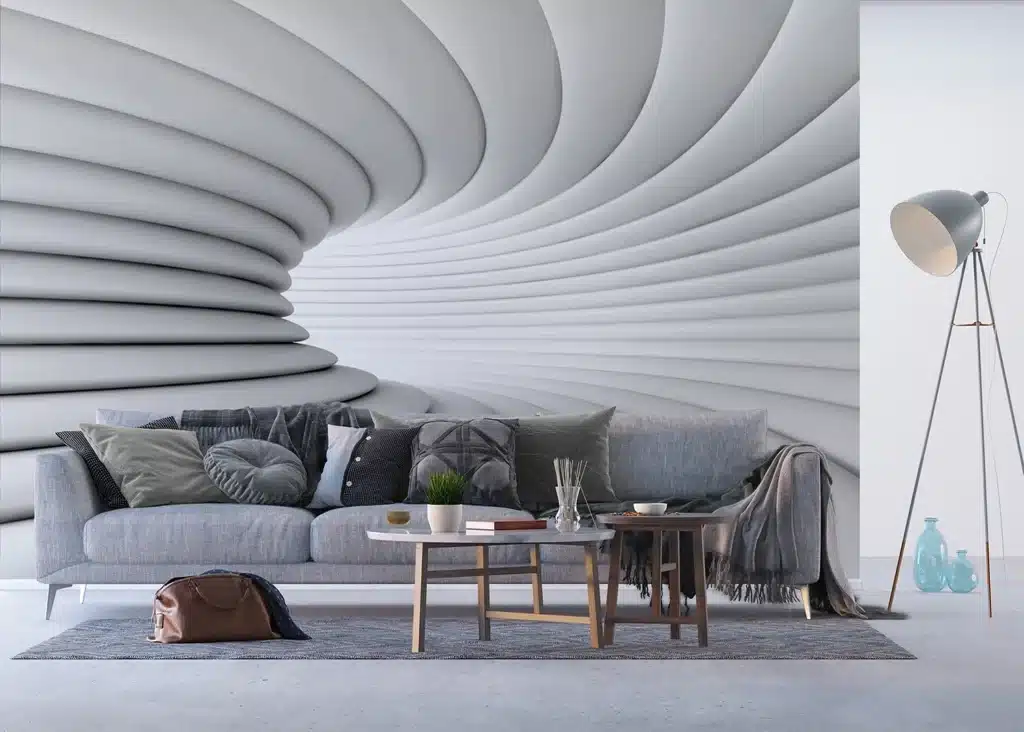 Custom Size Wall Mural Futuristic Abstraction | Premium Non-Woven Wallpaper | FTNXXL2417 4