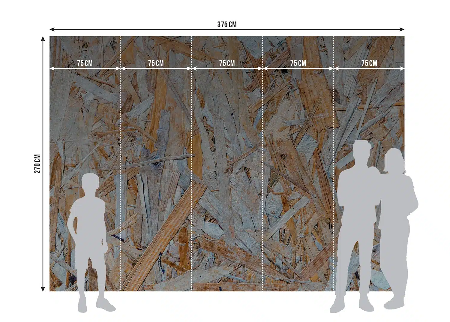 Custom Size Wall Mural Chipboard | Premium Non-Woven Wallpaper | FTNXXL2431 5