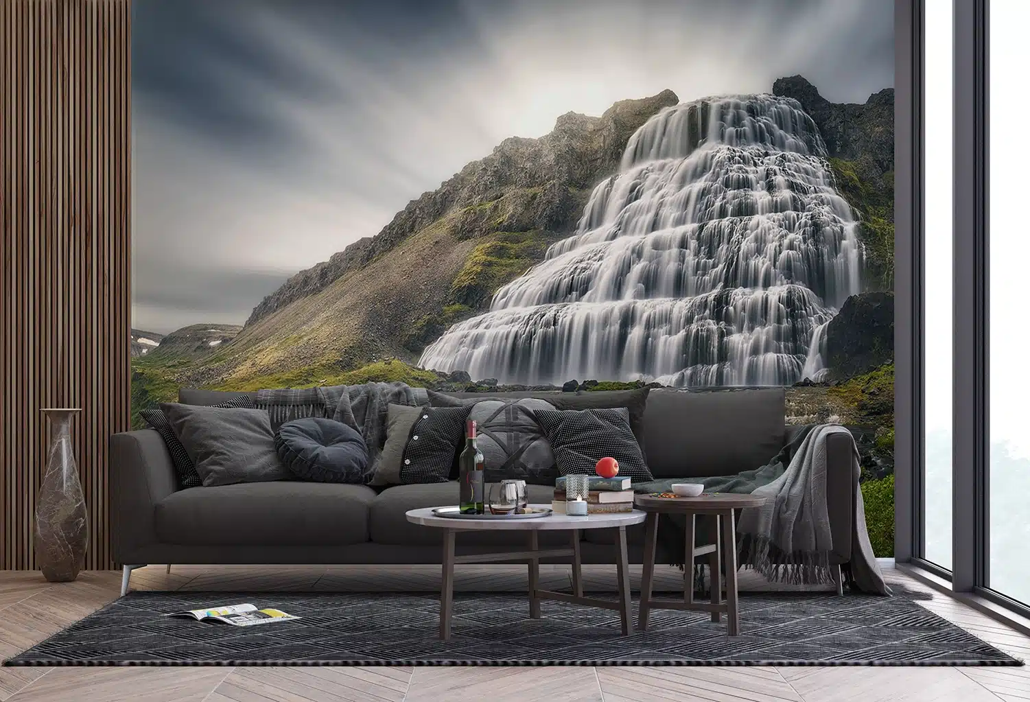 Custom Size Wall Mural Waterfall | Premium Non-Woven Wallpaper | FTNXXL3001 3