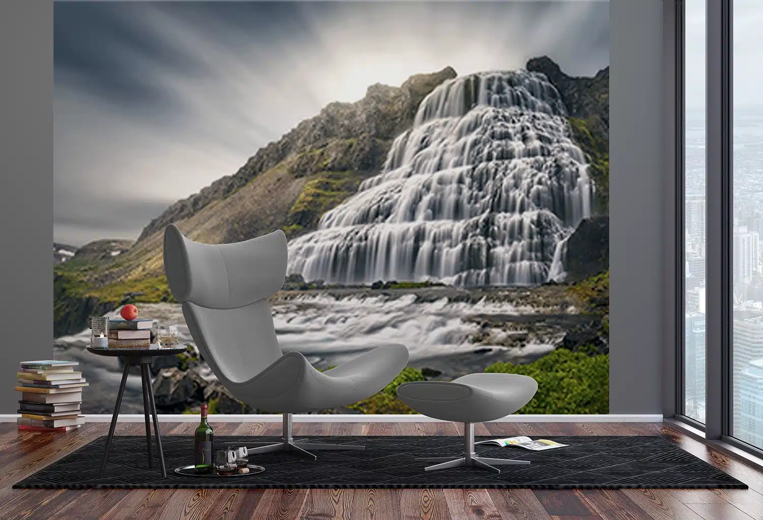 Custom Size Wall Mural Waterfall | Premium Non-Woven Wallpaper | FTNXXL3001 4