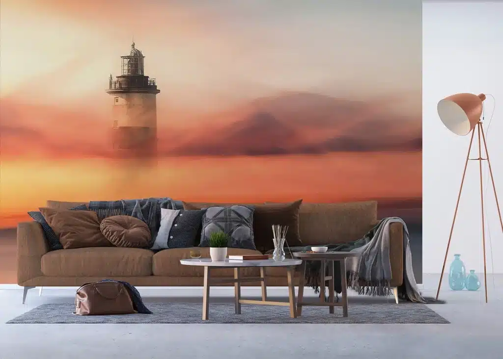 Custom Size Wall Mural Lighthouse | Premium Non-Woven Wallpaper | FTNXXL3014 2