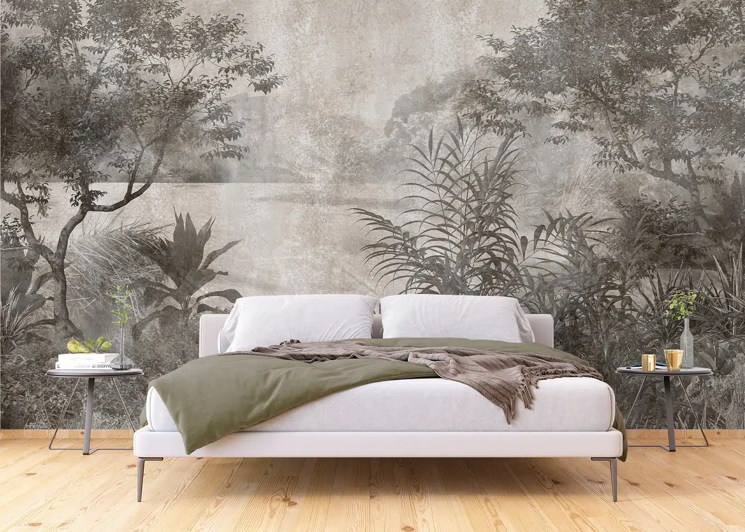 Custom Size Wall Mural Tropical Lake | Premium Non-Woven Wallpaper | FT5P3067 2