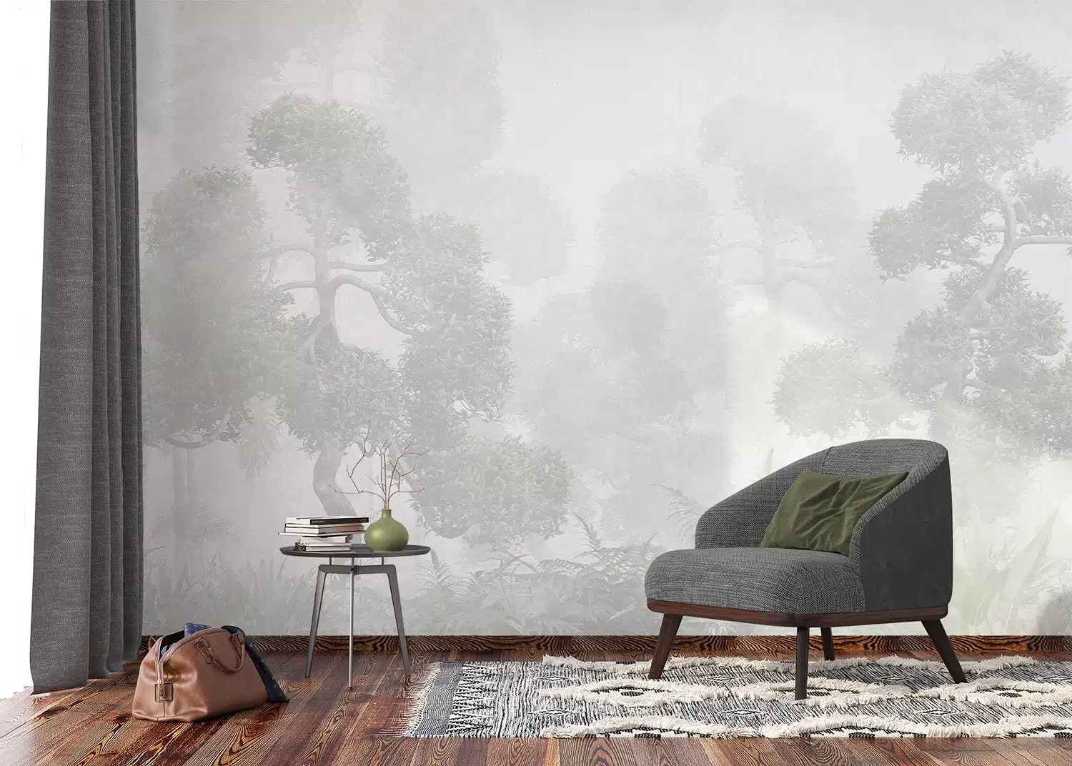 Custom Size Wall Mural Asian Garden | Premium Non-Woven Wallpaper | FT5P3075 4