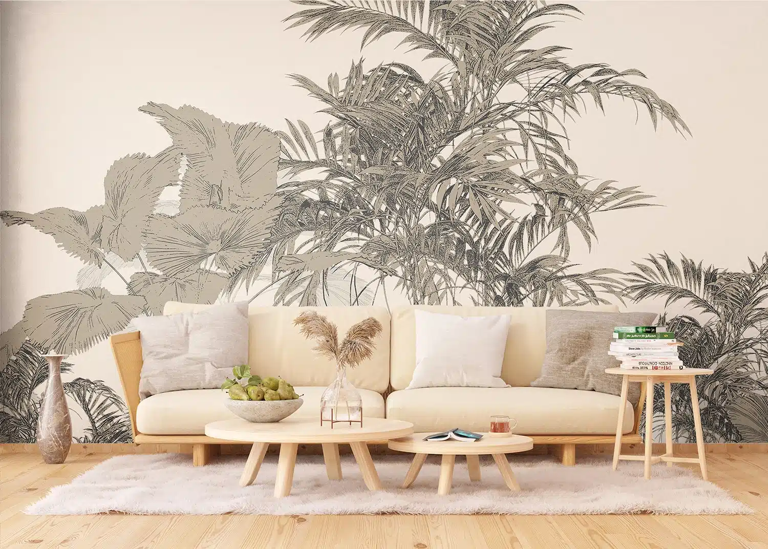 Custom Size Wall Mural Tropical Composition | Premium Non-Woven Wallpaper | FT5P3083