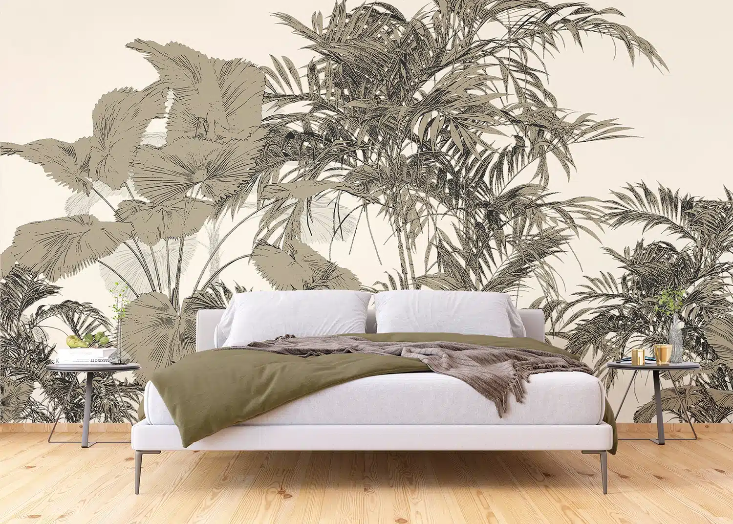 Custom Size Wall Mural Tropical Composition | Premium Non-Woven Wallpaper | FT5P3083 4