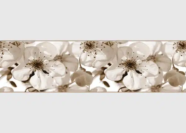 Samolepící bordura na zeď Květy Jabloně | 5 m x 13.8 cm | WB 8216