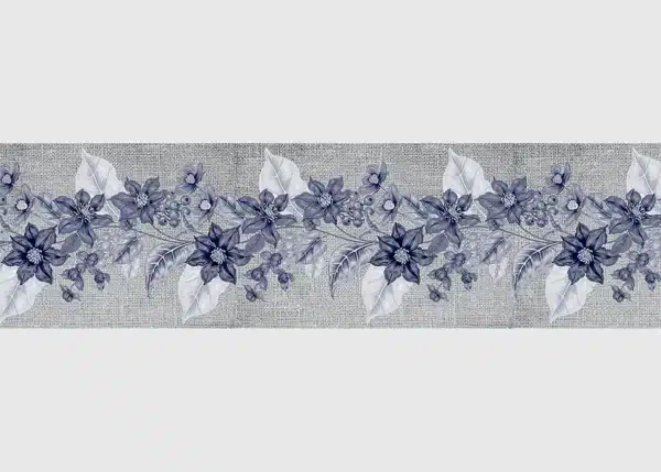 Samolepící bordura na zeď Květy | 5 m x 13.8 cm | WB 8227