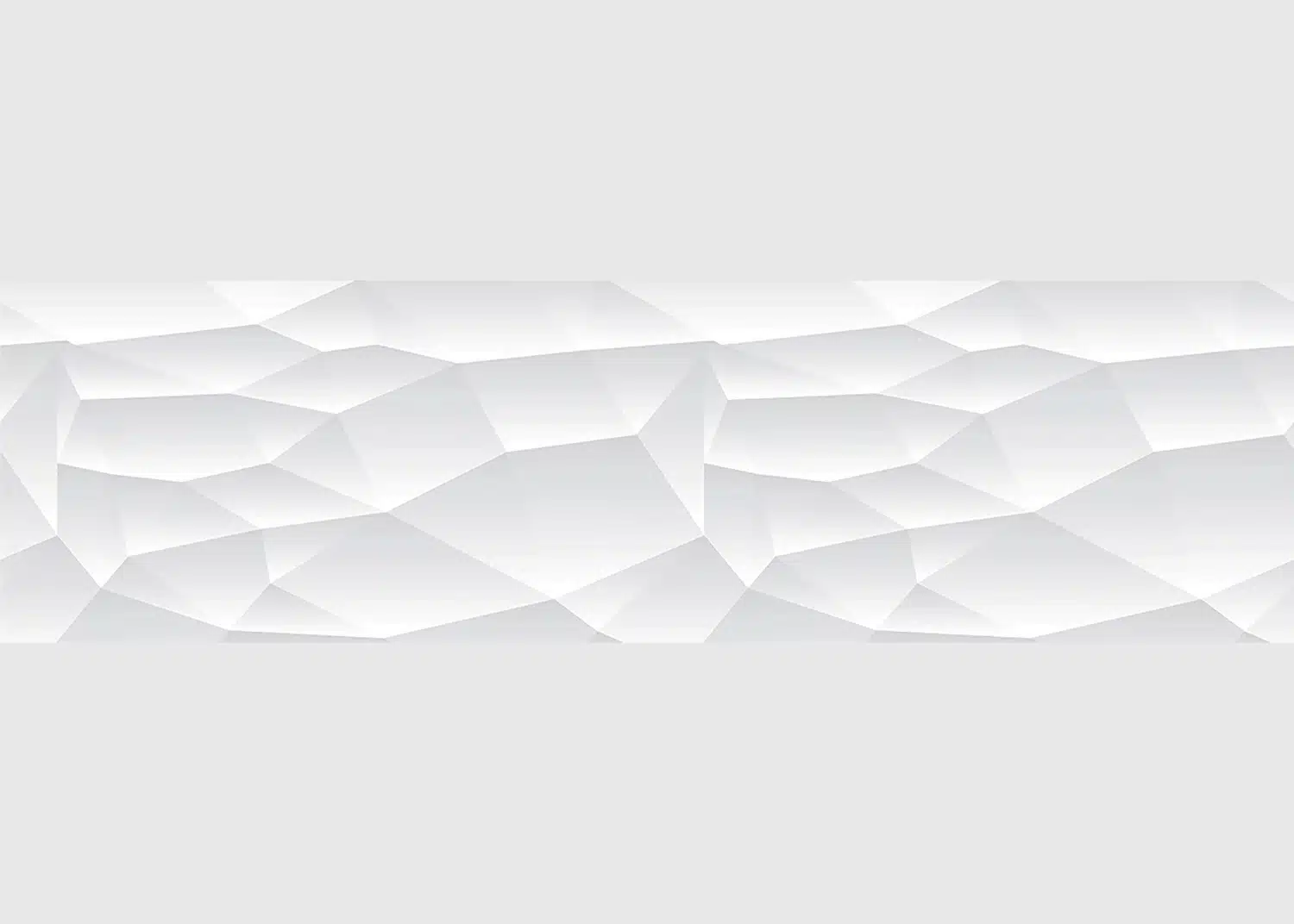Samolepící bordura na zeď 3D Bílý Abstrakt | 5 m x 13.8 cm | WB 8233