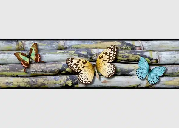 Samolepící bordura na zeď Motýli | 5 m x 13.8 cm | WB 8238