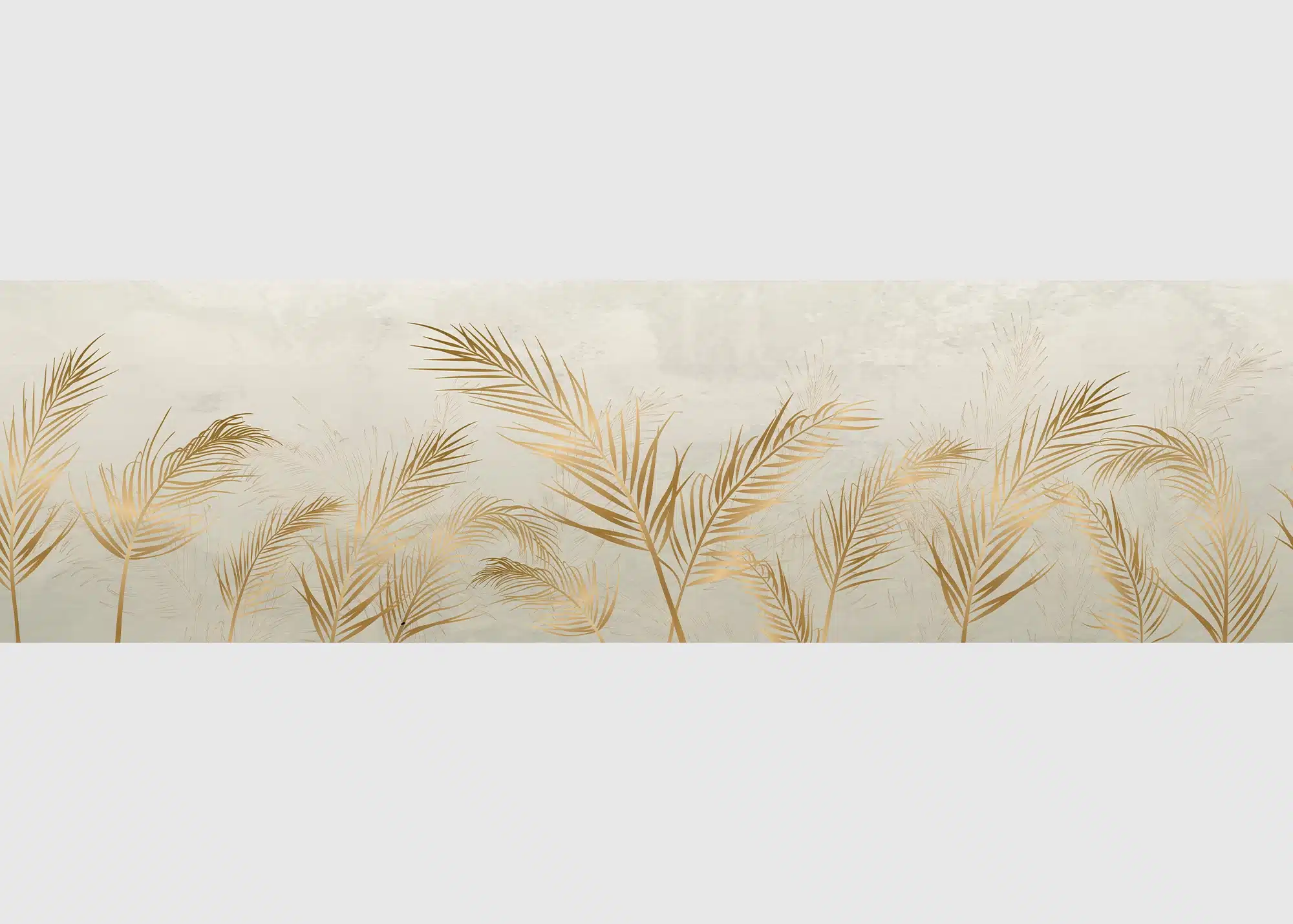 Samolepící bordura na zeď Abstrakce Pampasů | 5 m x 13.8 cm | WB 8291